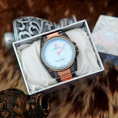 Top Quality Stainless Steel Chain , Heavy Built Business Fashion Casual Watch For Men (Perfect Gift For Men)